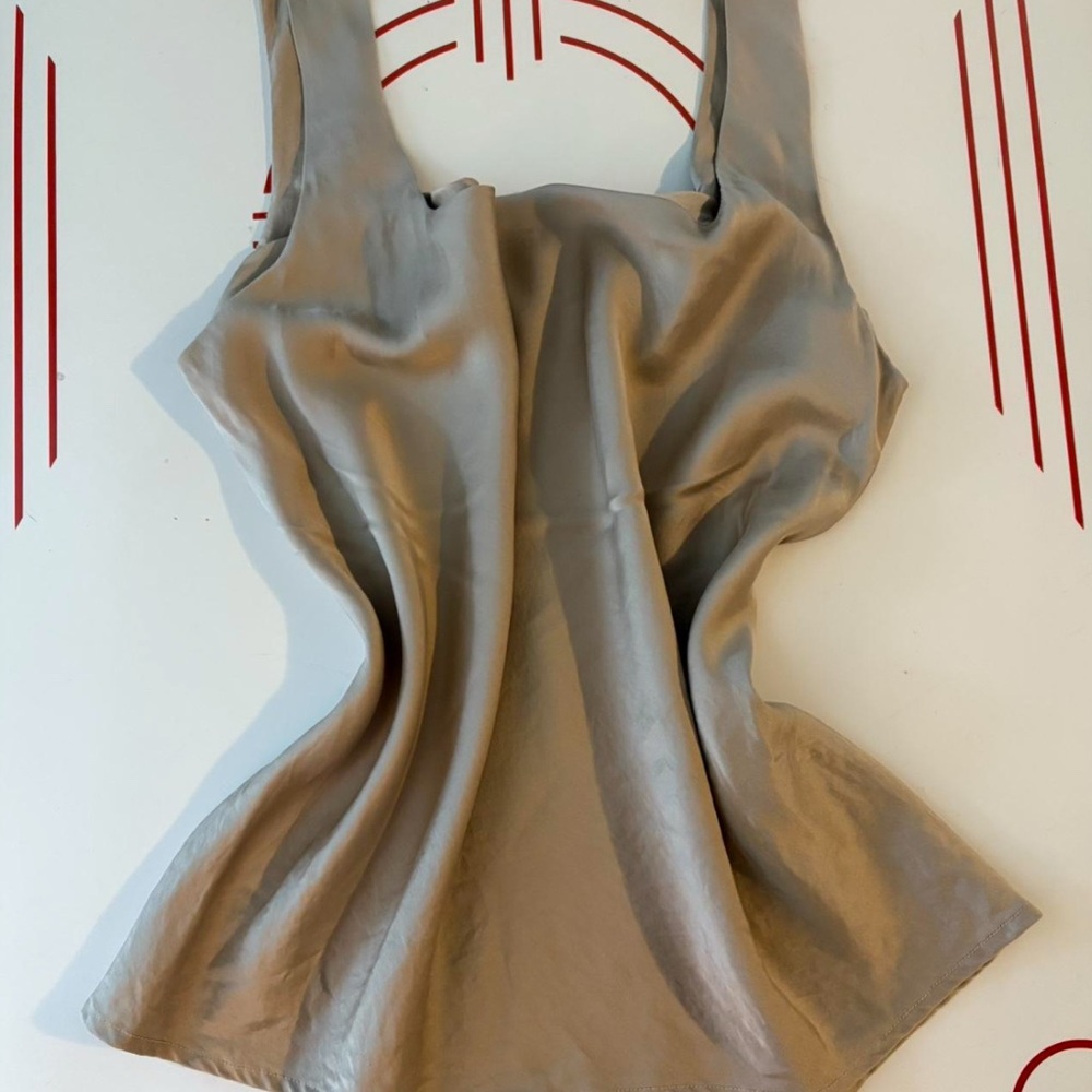 Vintage Champagne Gold Mary Green 100% Silk Cami